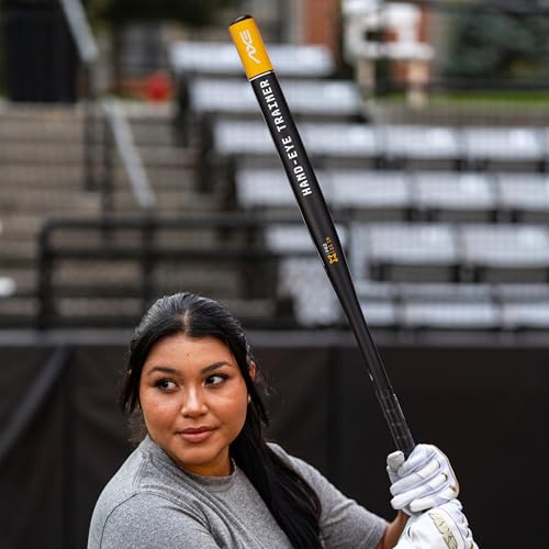 Hand-Eye Trainer Bat with Skinny Barrel - Youth Black and Yellow