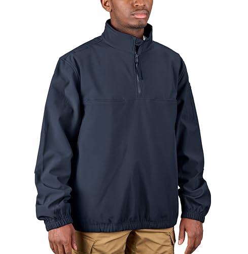 Propper Men's Quarter Zip Softshell Work Shirt XL Tall Navy - Weather-Resistant