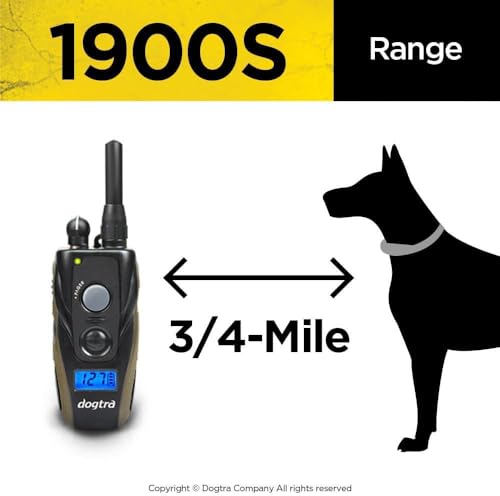 Dogtra 1900S Standard Remote Dog Training Collar 3/4-Mile Waterproof