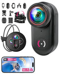 JIALAIWOWO Black 4K Mini Body Camera Wearable POV Thumb Action Camera