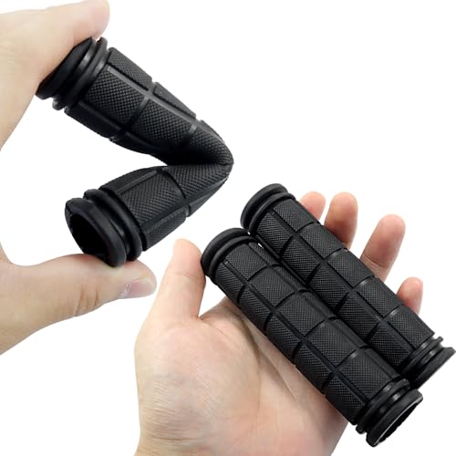 Murtenze Bike Handle Grips - Black, 4 Pack, Non-Slip Rubber Replacement