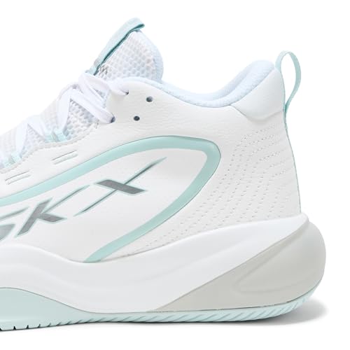 Skechers Men's SKX League High Top Basketball Sneakers 11 White Light Blue