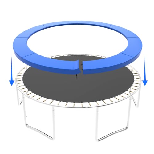Blue 16FT Weatherproof Trampoline Pad Replacement for 10-16FT Round Trampolines