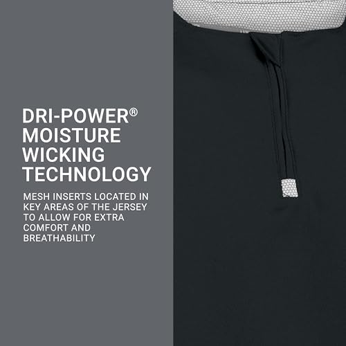 Russell Athletic Men's Lightweight Short Sleeve Pullover Cage Jacket - XX-Large Black/White