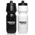 GEMFUL Water Bottle Biking 24oz BPA-Free 2 Pack - Black & White