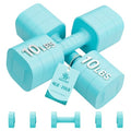 Ragebby 20lb Adjustable Dumbbell Set - Mint Blue, Fast Locking Weights for Home Workout