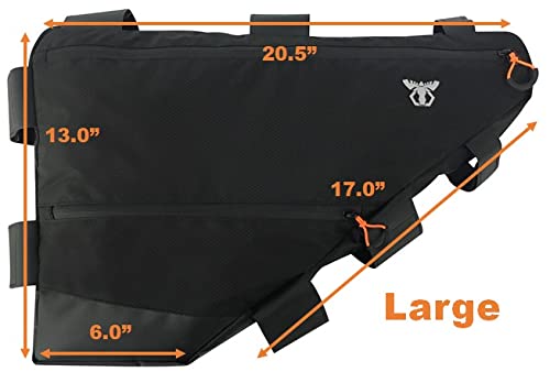 Bike Full Frame Bag | Bicycle Bikepacking, Touring, Commuting Pack | Large (14L)