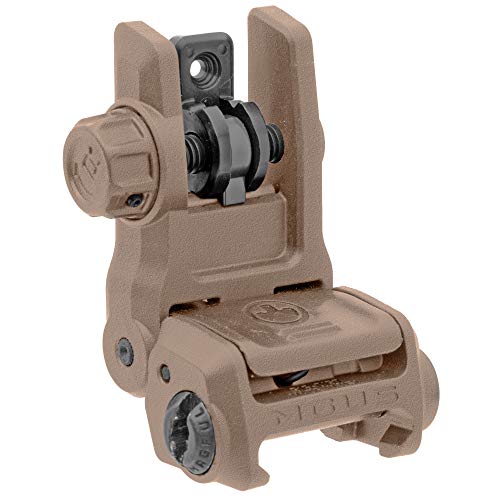 Magpul MBUS 3 Front & Rear Flip-Up Sights FDE Set | Lightweight, Durable, Picatinny Rail Compatible