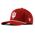 Indiana Hoosiers Logo Curved Rope Hat - Whiteout Team Cap - One Size Red