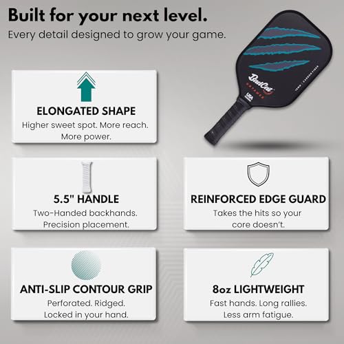 BadCat Pickleball Untamed ENVY Paddle with Raw Carbon Fiber, All-Court
