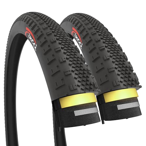 Black 700x38c Gravel Bike Tires Foldable Anti-Puncture 40-622 Set