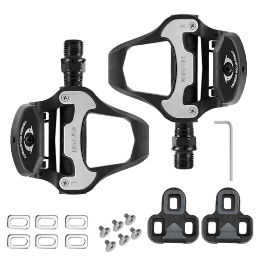 Black Look KEO Compatible Road Bike Pedals Clipless Set for Beginners
