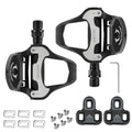 Black Look KEO Compatible Road Bike Pedals Clipless Set for Beginners