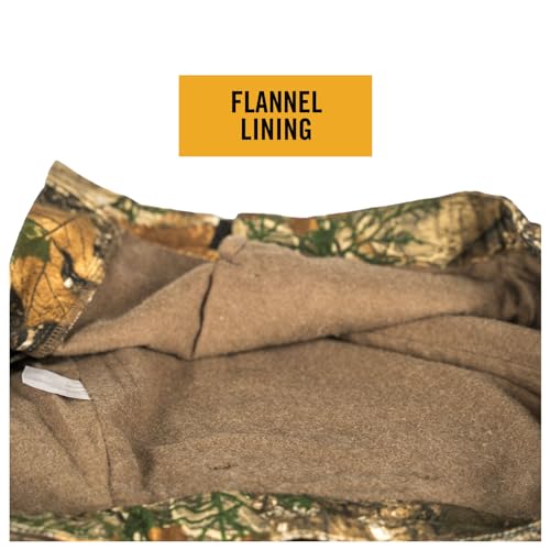 Realtree Edge Hot Shot Men’s Camouflage Flannel Lined Hunting Pants - Large