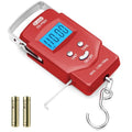 Digital Fish Scale 110 lb with Tape - Red