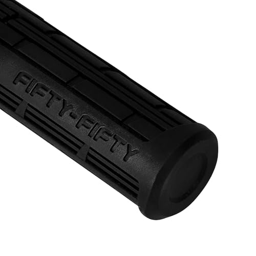 FIFTY-FIFTY Mountain Bike Handlebar Grips Black Non-Slip Lock-On MTB Riding