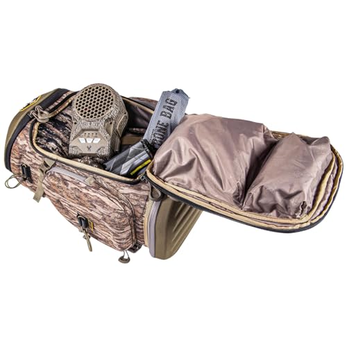 TENZING Hangtime Day Pack for Tree Stand Hunting - Mossy Oak Bottomland, 7 Compartments, 15 Pockets, 1600 cu in