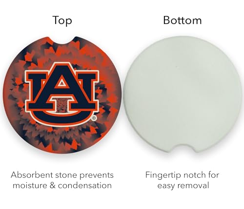 Auburn University Tigers Ceramic Car Coasters Set of 2 - Magnolia Lane