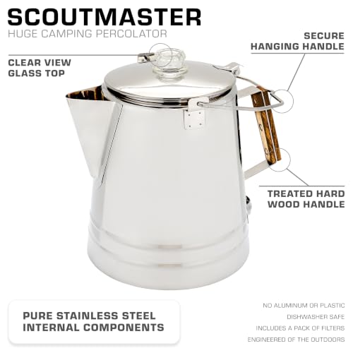 COLETTI Stainless Steel 24-Cup Camping Percolator Coffee Maker