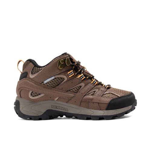 Kids Waterproof Hiking Boots - Merrell Moab 2 Mid WTRPF 5 Big Kid Earth
