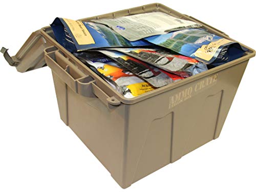 MTM Ammo Storage Crate - Heavy Duty Waterproof Utility Box, 90 lbs Capacity