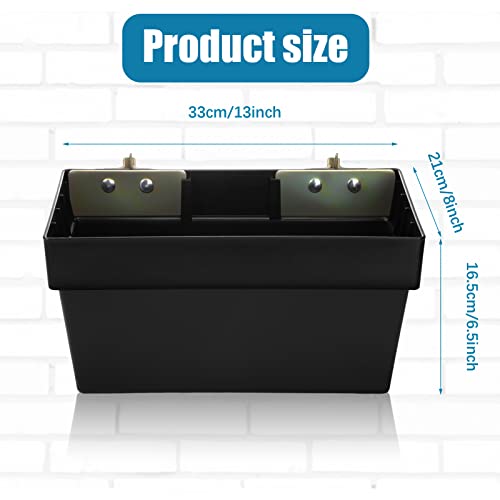 BBTO 4-Piece Heavy Duty E-Track Storage Bins for Trailer Garage Workshop Tool Organizer