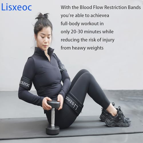Blood Flow Restriction Bands for Legs - BFR Training System, 2 Lower Limbs