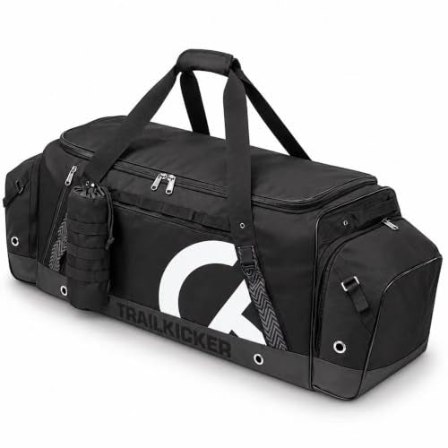Ice Hockey Gear Bag 40-Inch Duffle Bag for Equipment, Black, Sport Storage