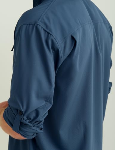 HUK Men's Tide Point Long Sleeve Fishing Shirt 3XL Sargasso Sea