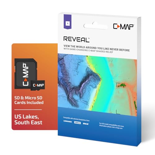 C-MAP Reveal US Lakes South East Marine Chart Card for GPS Plotters