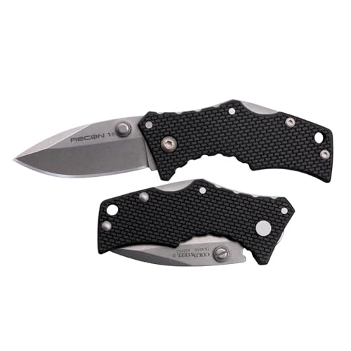 Cold Steel Micro Recon 1 2 Inch Spear Point Tactical Folding Knife with 2.375 Inch Blade