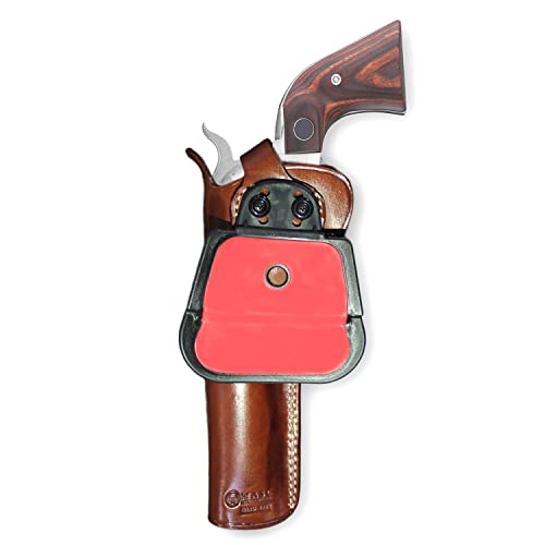 Leather Revolver Holster with Retention Strap for BlackHawks .357/41 Mag 6.5-Inch, Right Hand