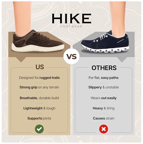 Barefoot Trail Hiking Shoes for Men Women Wide - Ridge Plus, Zero Drop, Low-Cut - Desert Taupe