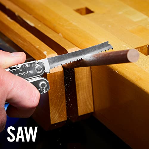 Leatherman Super Tool 300 Multitool Stainless Steel with Replaceable Wire Cutters & Saw