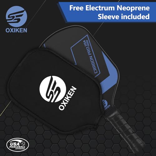 SS OXIKEN USAPA Approved Carbon Fiber Pickleball Paddle Blue 16mm