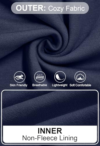 Women’s Baggy Wide Leg Lounge Sweatpants - Medium Navy Blue