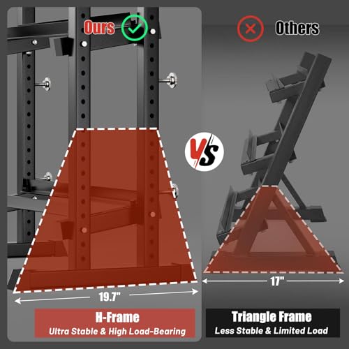 3-Tier Dumbbell Rack with 1500LB Capacity - Adjustable Weight Storage for Home Gym