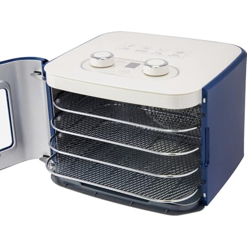 Food Dehydrator with 4 Trays - Compact Home Snack Maker for Fruit & Veg Chips