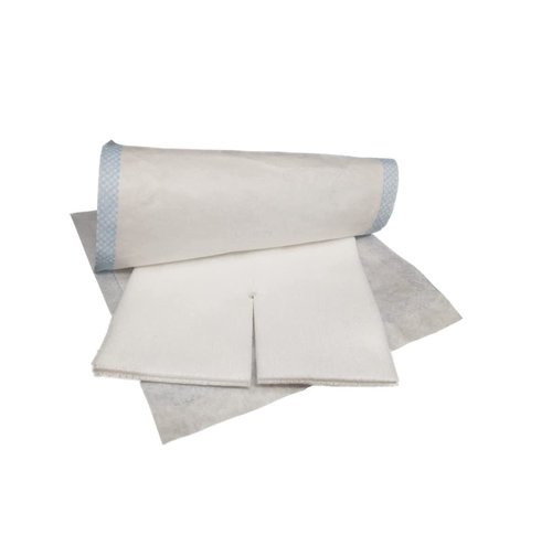 Split Drain Sponge Gauze 2x2 Sterile 6 Ply Pads [Pack of 140] Absorbent Precut 2"X2" Non-Woven Slit Bandage for I.V. Tracheostomy - 2 Boxes of 35 Packs of 2 Pre Cut Bandages + 2 Rolls of Medical Tape