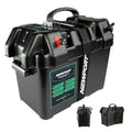 Newport Vessels Power Center Trolling Motor Battery Box with USB & DC Ports - Medium, Model X