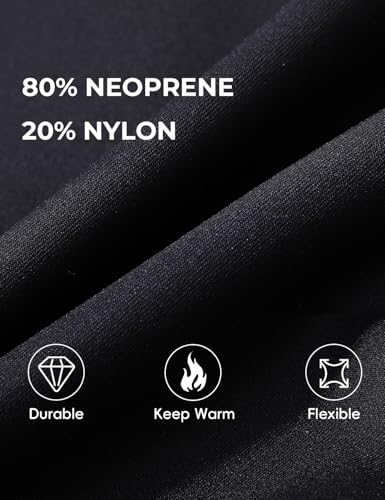 Men's 3mm Wetsuit Full Body Neoprene for Diving Snorkeling Surfing - Black+Blue Large