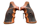 2 Tone Wood Gun Grip Set for Taurus Tracker & Models 17, 627, 692 - Paduak & Afzelia