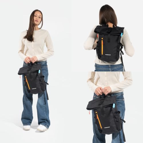 Sherpani Sedona Mini Chromatic Foldsack Backpack for Women - Recycled Fabric, RFID, Laptop & Travel-Friendly