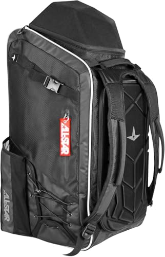 All-Star MVP-PRO Catchers Batpack Black - Baseball Gear Bag with Ventilation