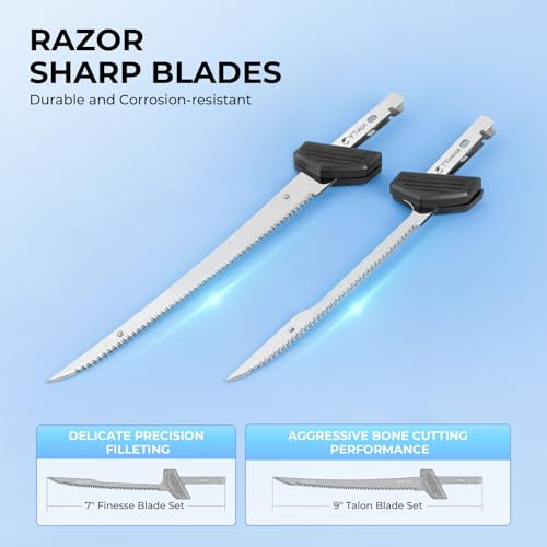 Calamus BladeVolt Cordless Electric Fish Fillet Knife - Angler Pack (2 Blades, 1 Battery)