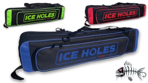 Mermaid Gear Blue Ice Fishing Rod & Reel Tackle Bag - Waterproof Multi-Use Storage
