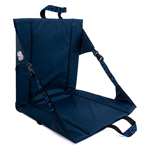 Navy Crazy Creek Original Outdoor Chair for Camping & Stadium Seats - Adjustable, Water-Resistant, Lightweight