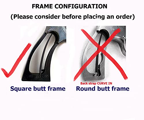 Hardwood Gun Grip Set for Square Butt Frames – Thai Handmade Paduak Wood