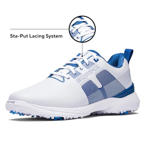 Men's Waterproof Golf Shoes with Replaceable Spikes - Balance & Performance