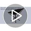 MTRVR Folding Camping Chair with No Assembly, Lightweight Aluminum, Linen Black